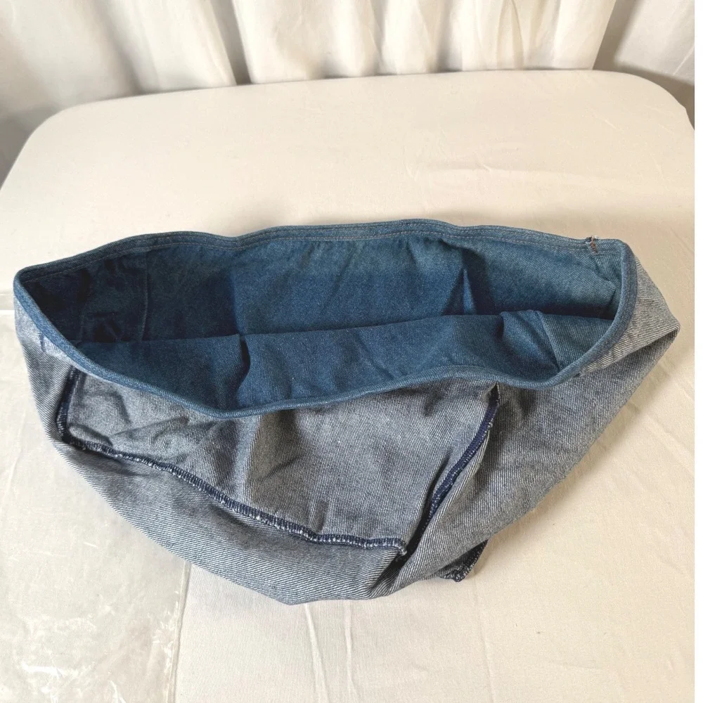 Longaberger Fabric Basket Liner Protector Denim Blue Catalog New Vintage‎ 85-12